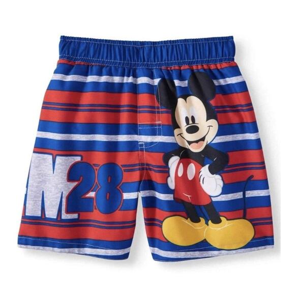Disney Mickey Mouse Shorts Boys Toddler Size 3T Swimming Trunks - Picture 1 of 11